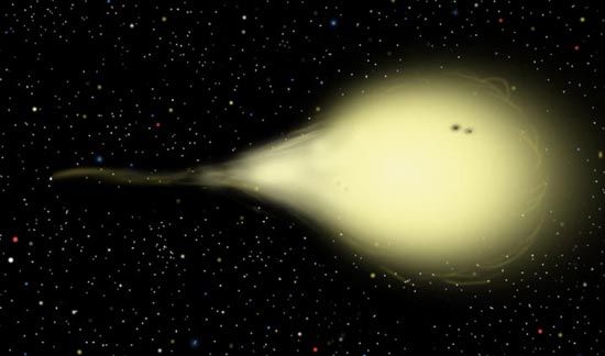 Cosmic Limbo: Star Drained of Matter, Identity