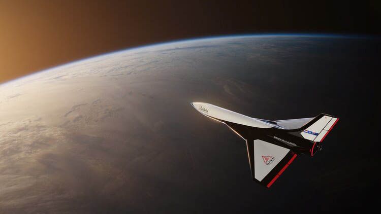 An artist's impression of Dawn Aerospace's Mk-II Aurora space plane.
