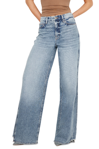 Good Skate Ripped Hem Wide Leg Jeans (Were $179) 