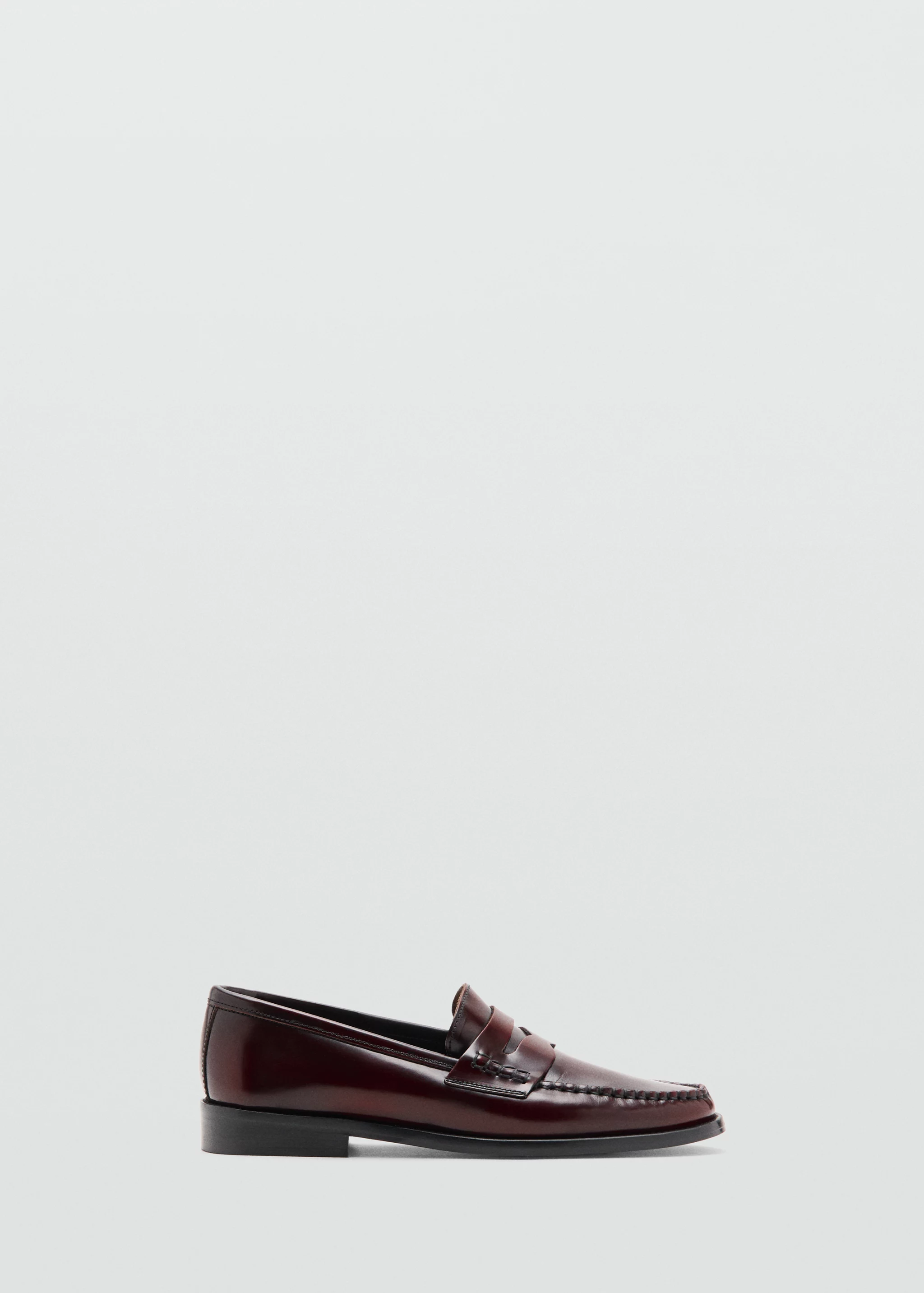 Gathered Leather Loafers - Women | Mango United Kingdom