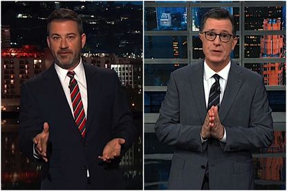 Stephen Colbert and Jimmy Kimmel recap the Democratic debate