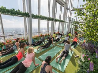 Yogasphere class at the Shard