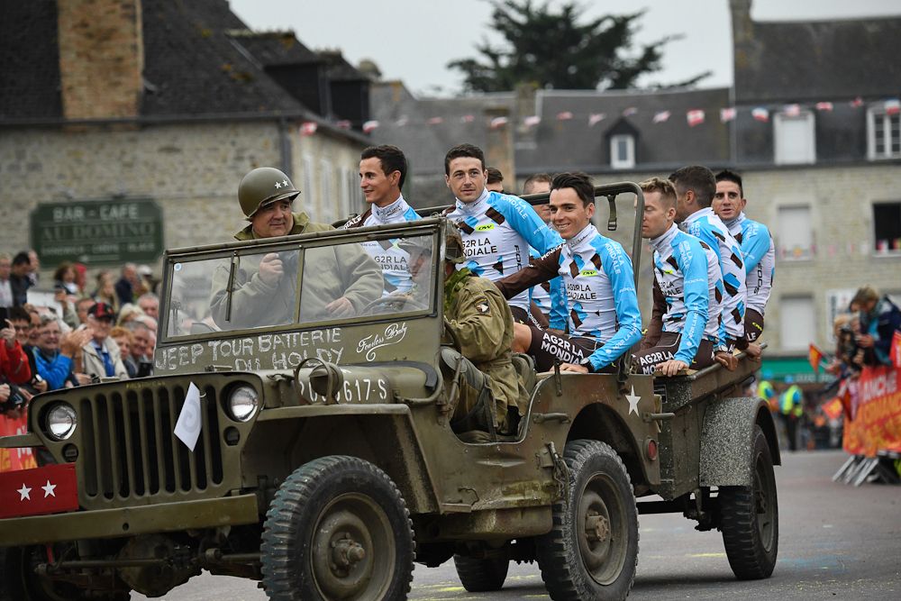 AG2R on their way to the stage