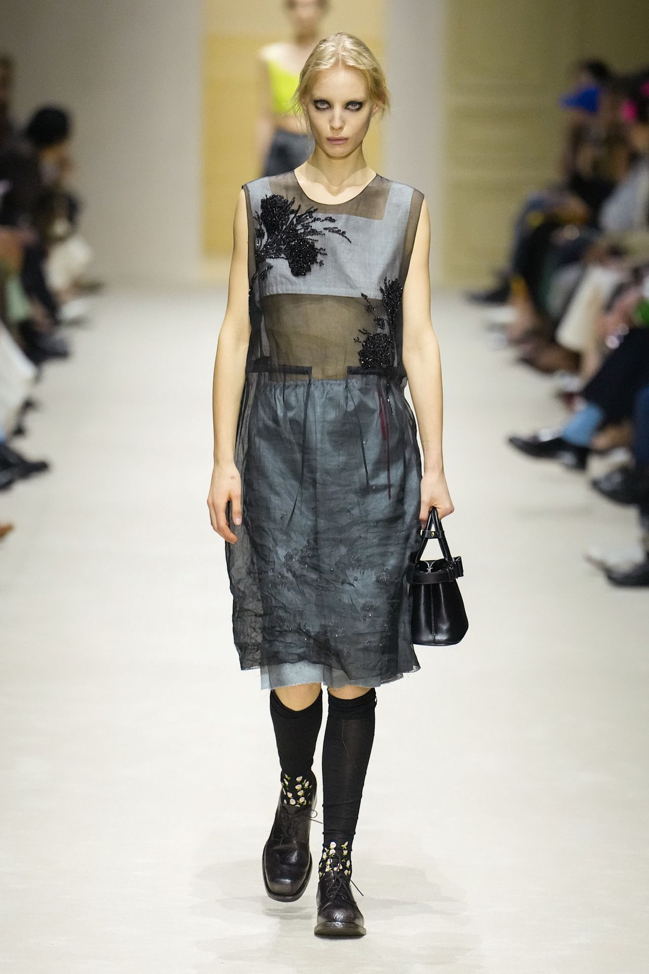 A runway look from the Prada Fall 2026 collection
