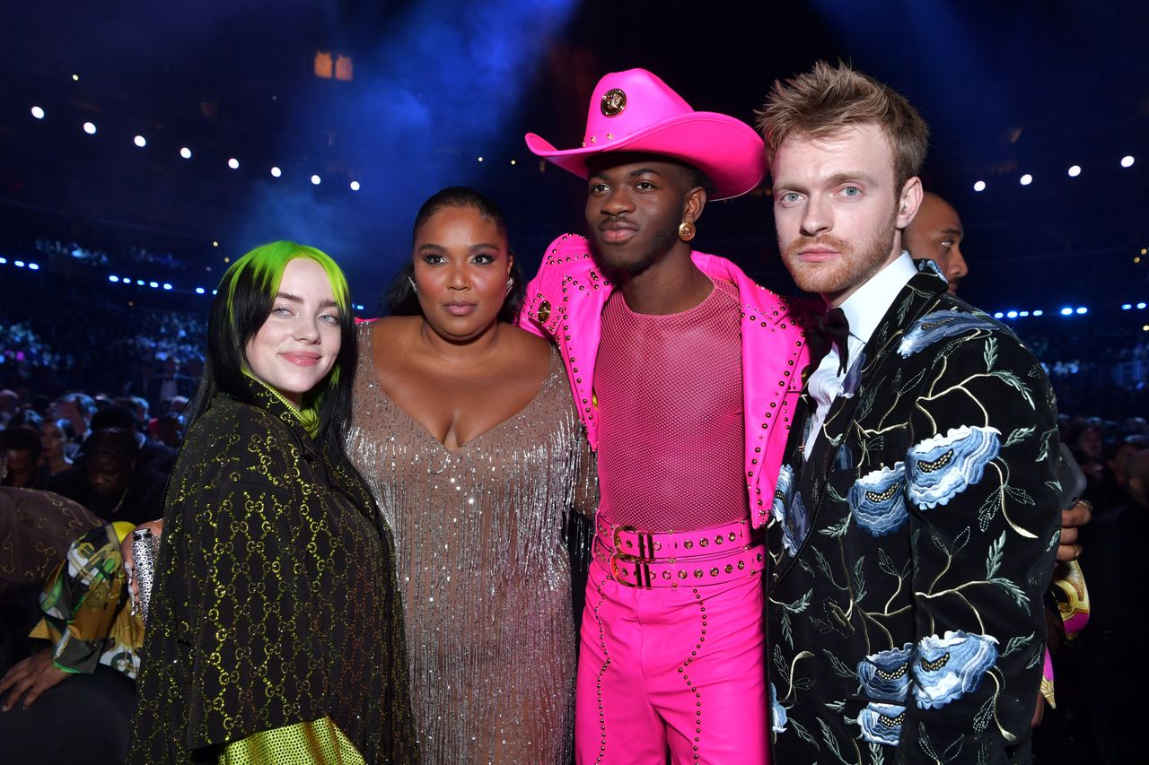 Billie Eilish, Lizzo Lil Nas X, Finneas O&amp;#039;Connell Grammy Awards.