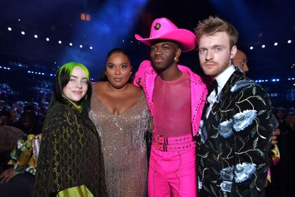 Billie Eilish, Lizzo Lil Nas X, Finneas O'Connell Grammy Awards.