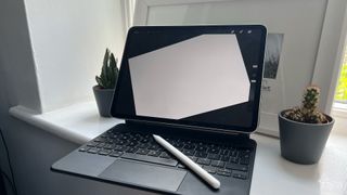iPad with Magic Keyboard and Apple Pencil