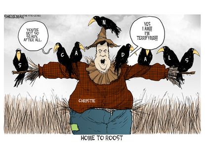 Political cartoon Chris Christie