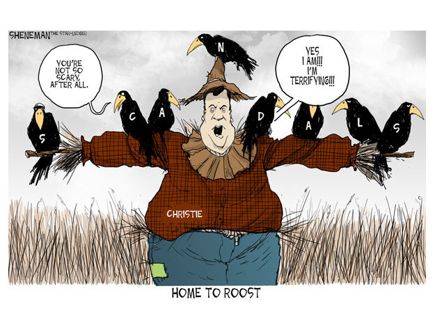 Political cartoon Chris Christie