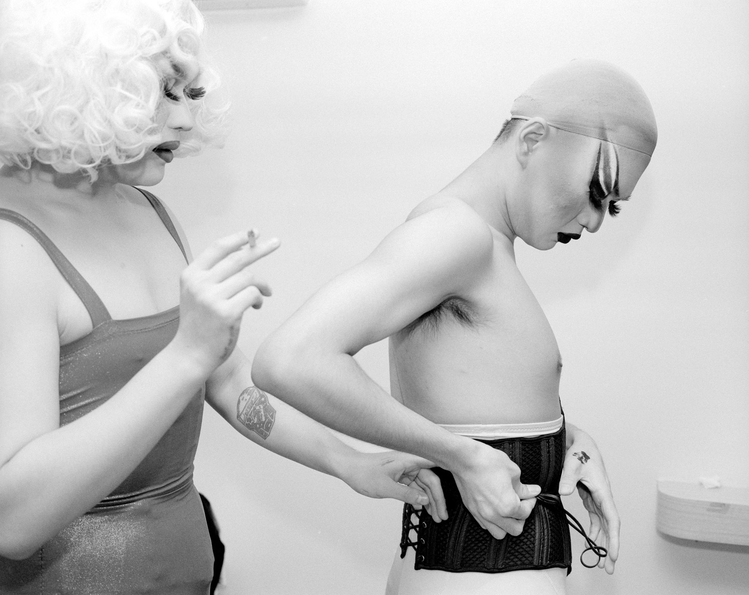 08. Drag queens attending a “Medusa Realness” event (Queer Party and RecordLabel), the first drag tour party after the Covid 19 lockdown. Chengdu, Sichuan, China 2023. From the series “The Rise of Queer Underground Party Culture in China”
