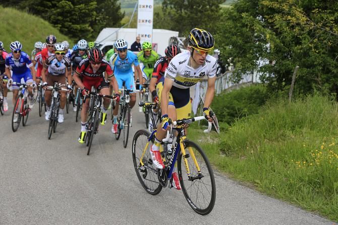 Rafal Majka (Tinkoff-Saxo) in the best young rider's jersey
