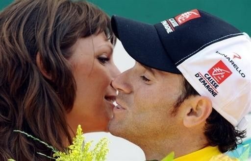 Umm... Alejandro... you're supposed to kiss on the cheek.