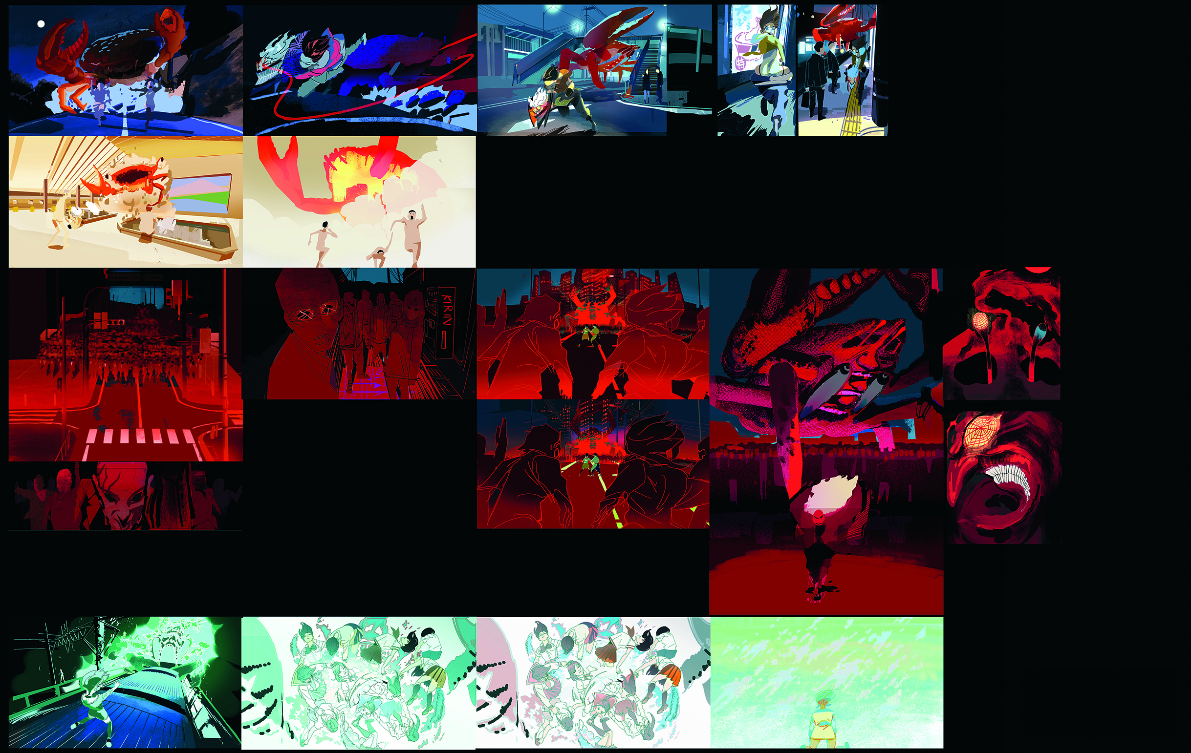 DAN DA DAN; thumbnail images