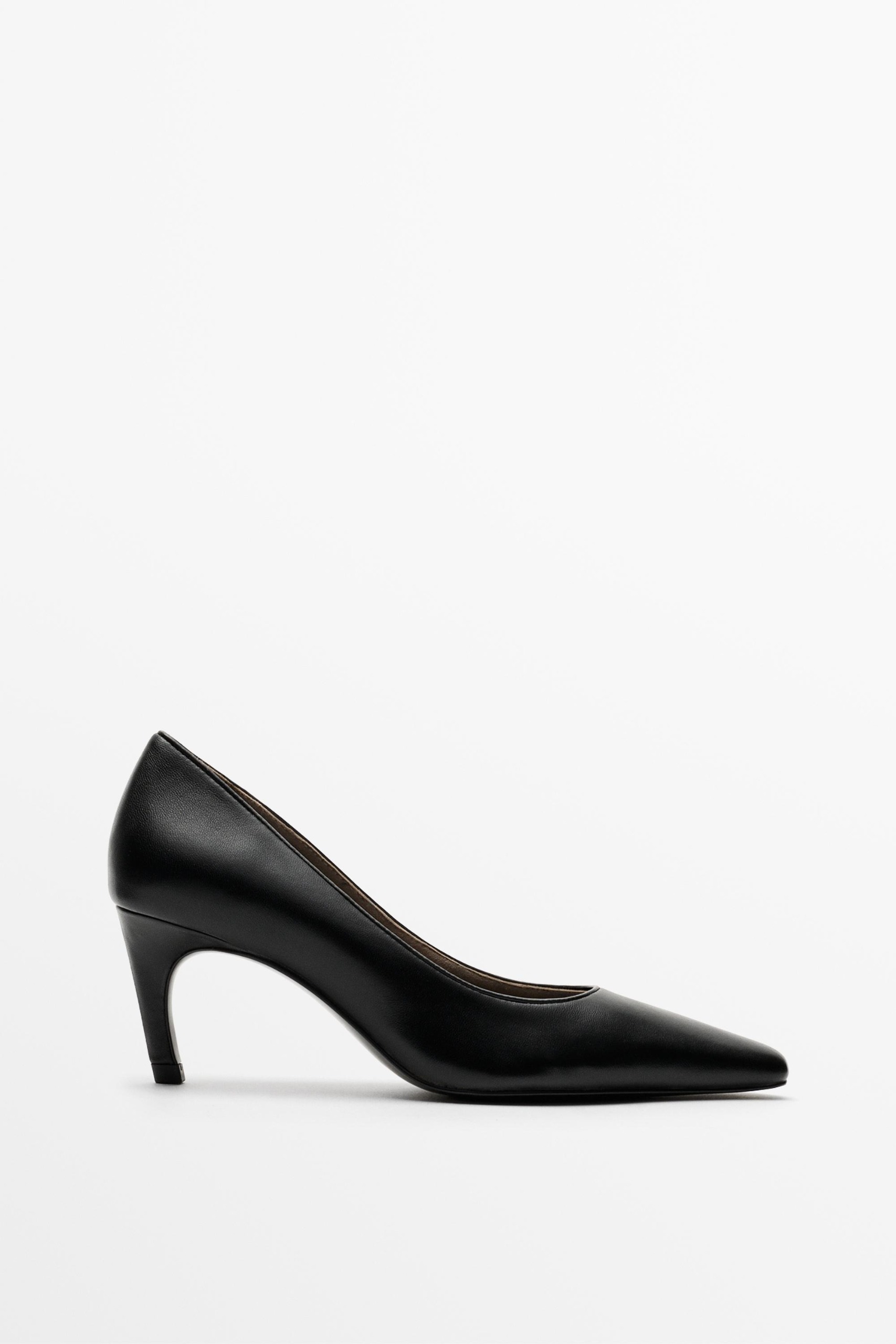 Massimo Dutti, Leather High-Heel Shoe