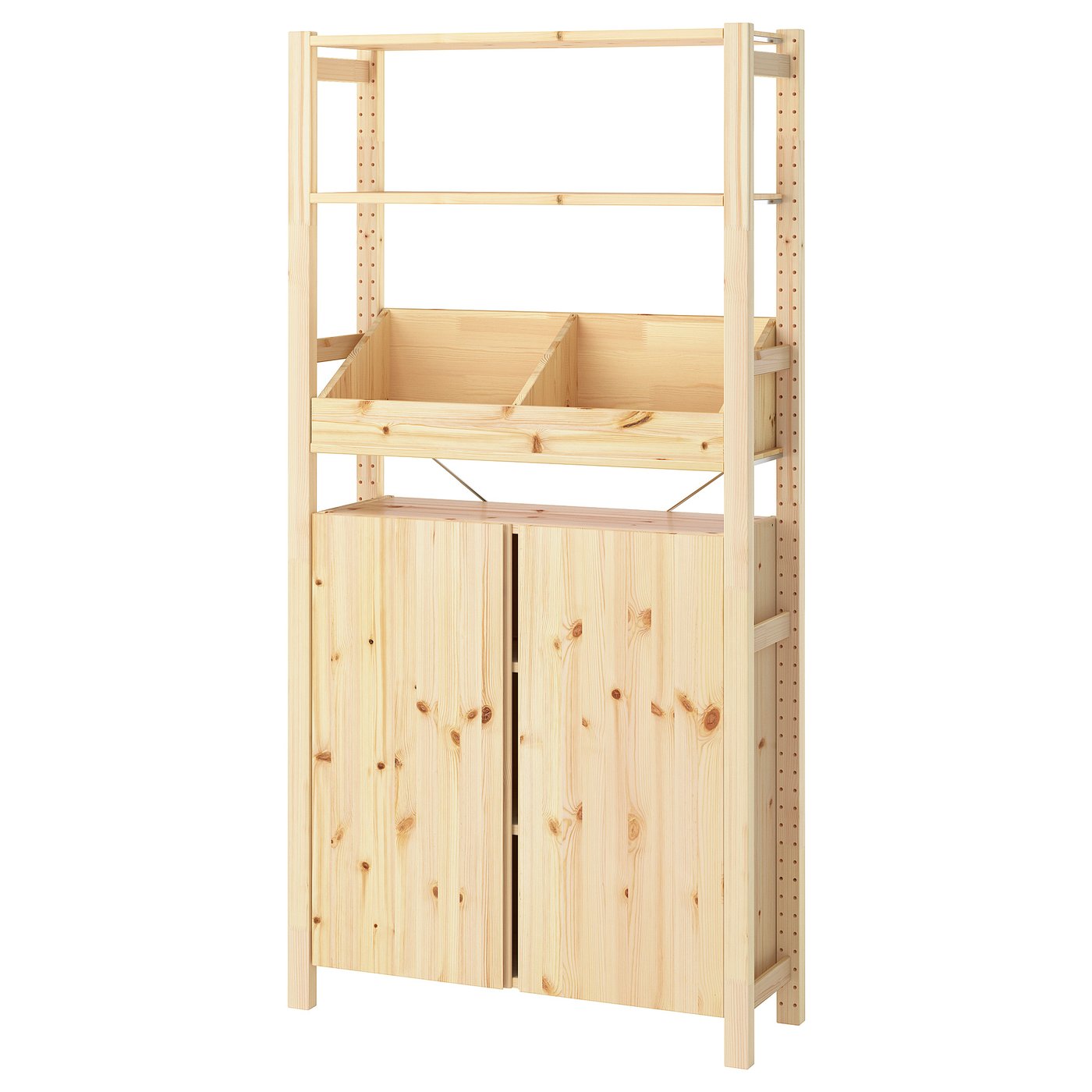 Ivar Shelving Unit - With Box Shelf/pine 35x11 3/4x70 1/4 "
