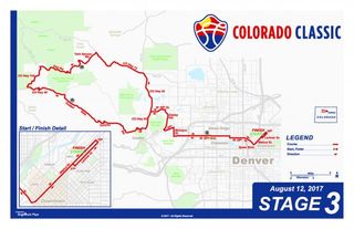 Colorado Classic men's race stage 3 map