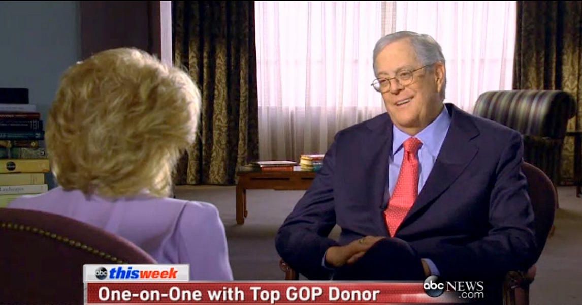 David Koch says he&amp;#039;s a &amp;#039;social liberal,&amp;#039; not responsible for social conservatives he bankrolls