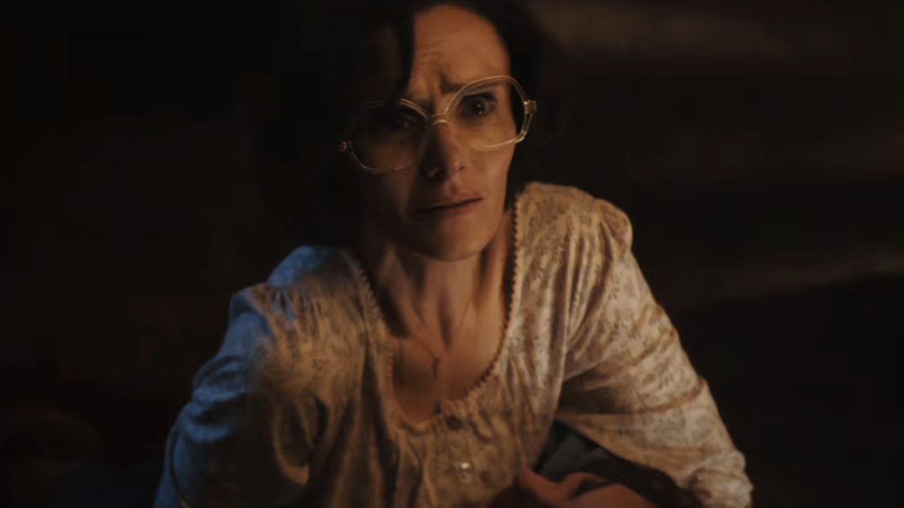Rebecca Calder looking concerned in The Conjuring: Last Rites