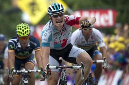 Andre Greipel (Omega Pharma-Lotto) tastes sweet victory