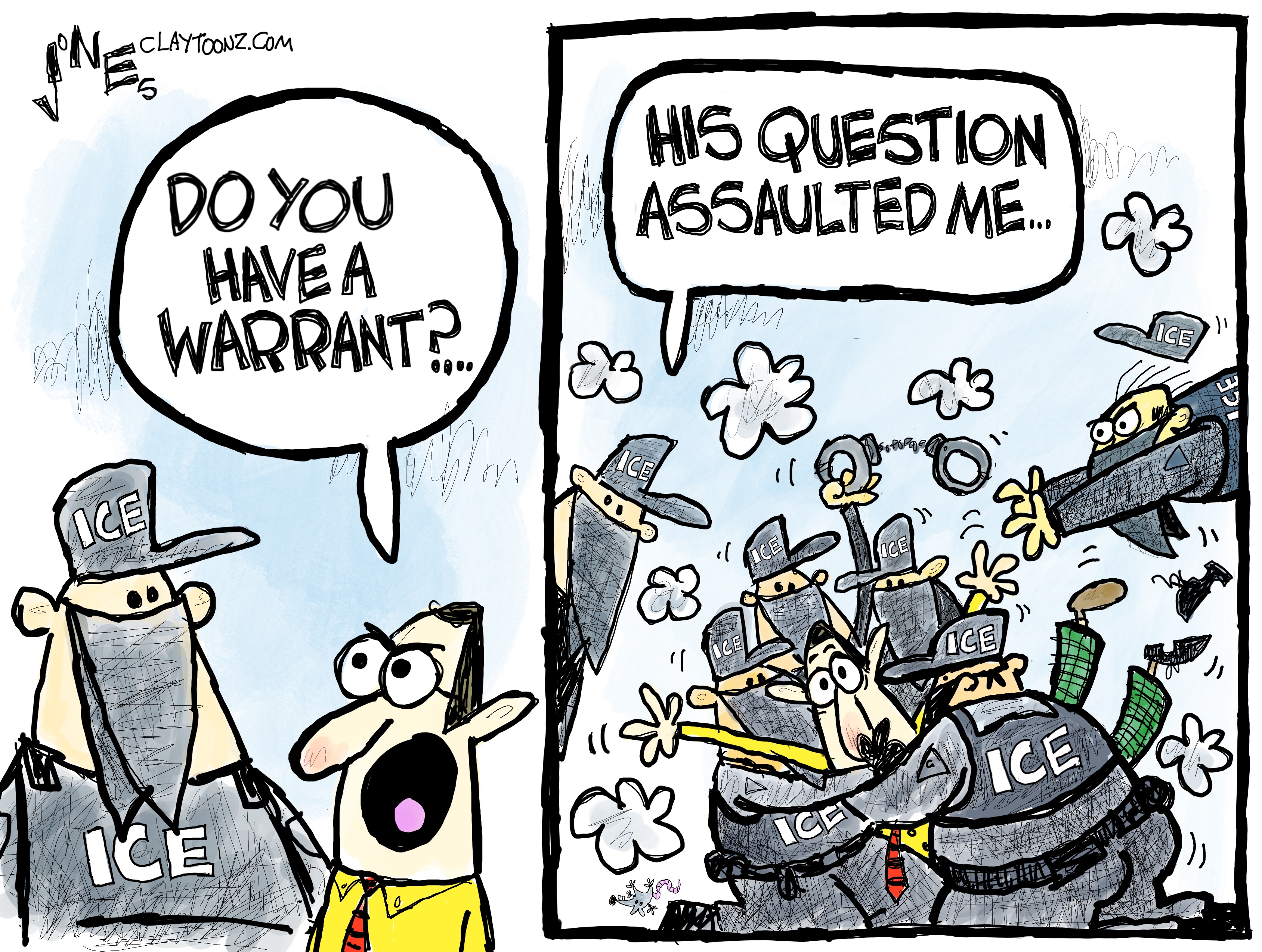 Political cartoon