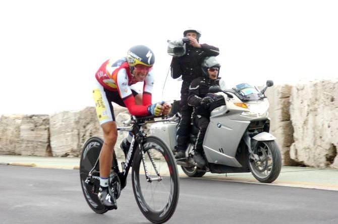 Alberto Contador (Saxo-Tinkoff) time trials to an overall podium finish at Tirreno-Adriatico.
