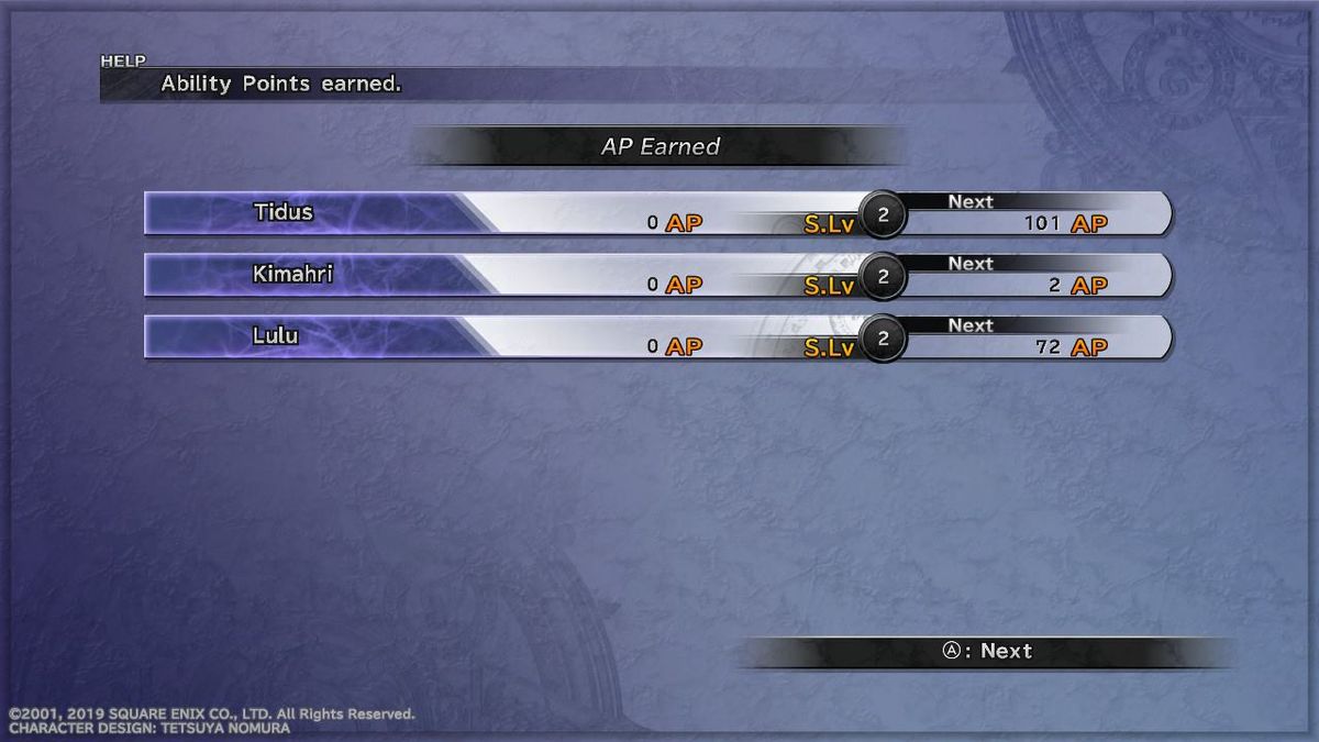 FFX battle reward