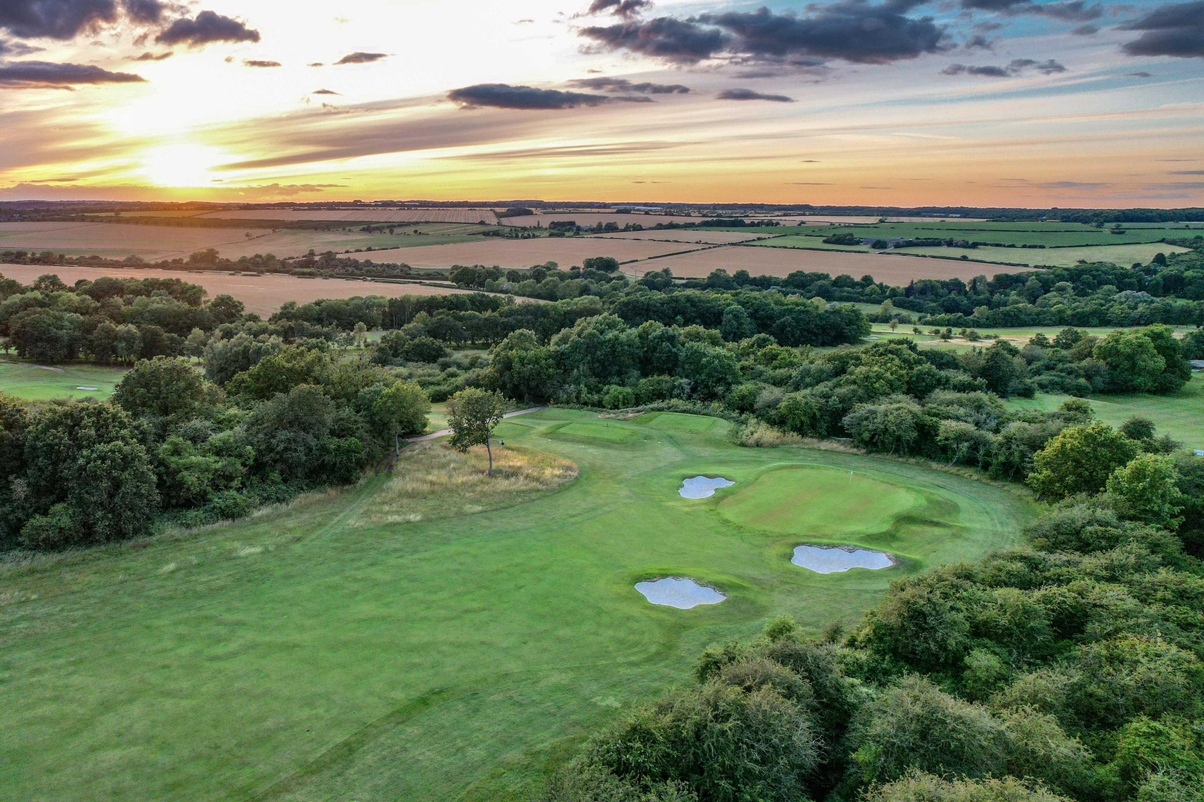 The 4th green at Luffenham Heath