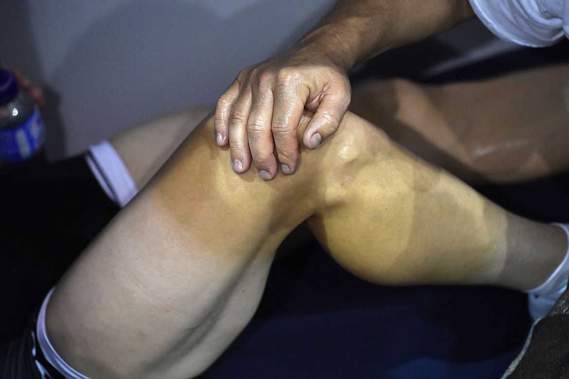 Massage keeps the Six Day riders going