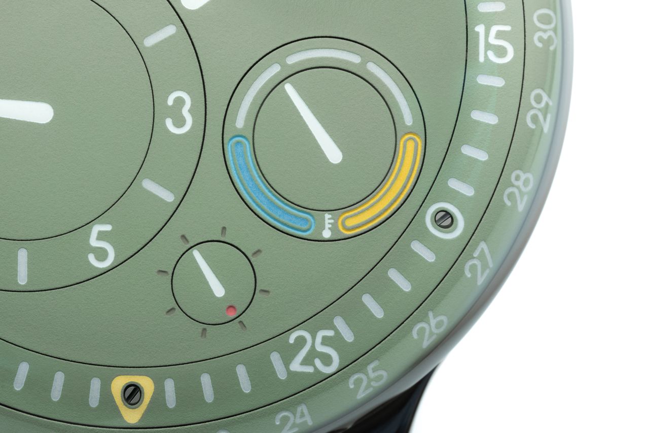 Geneva Watch Days 2023 - Ressence Type 3 EE green dial detail