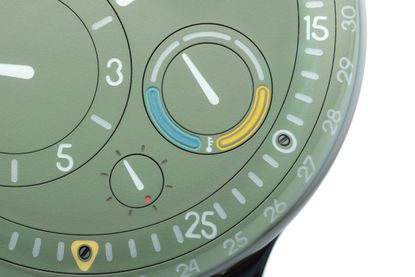 Geneva Watch Days 2023 - Ressence Type 3 EE green dial detail