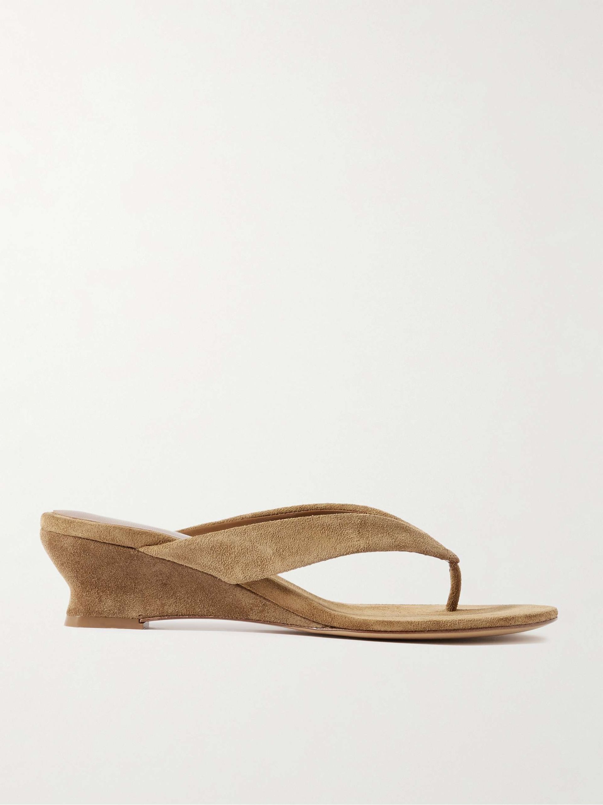 Suede 50 Wedge Sandals