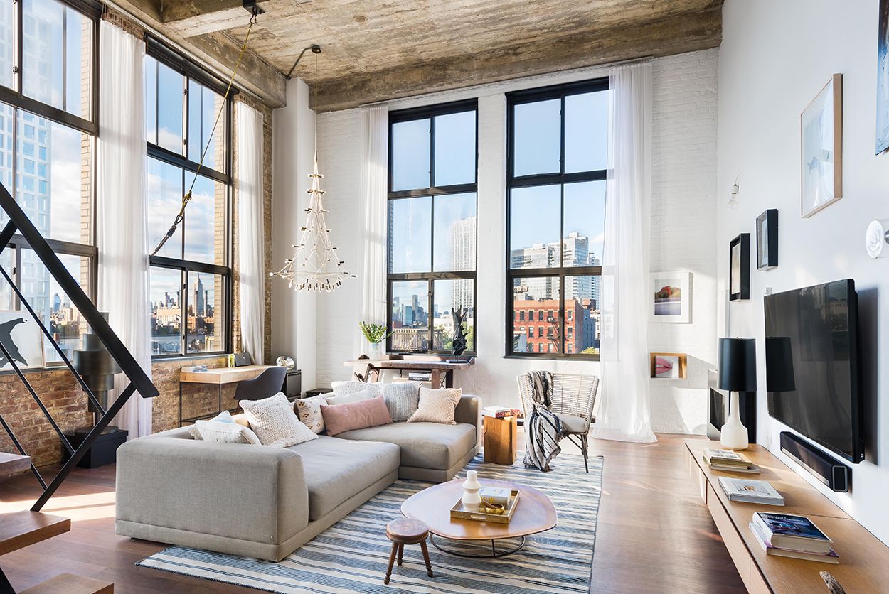 A loft home in Brooklyn, New York.