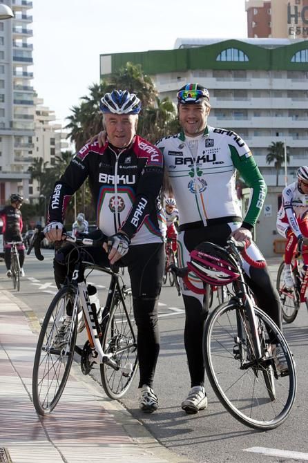 Pat McQuaid was a special guest of son David McQuaid, the team manager