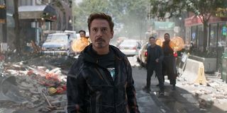 Avengers: Infinity War Benedict Cumberbatch Robert Downey Jr. Mark Ruffalo Benedict Wong all on a cr