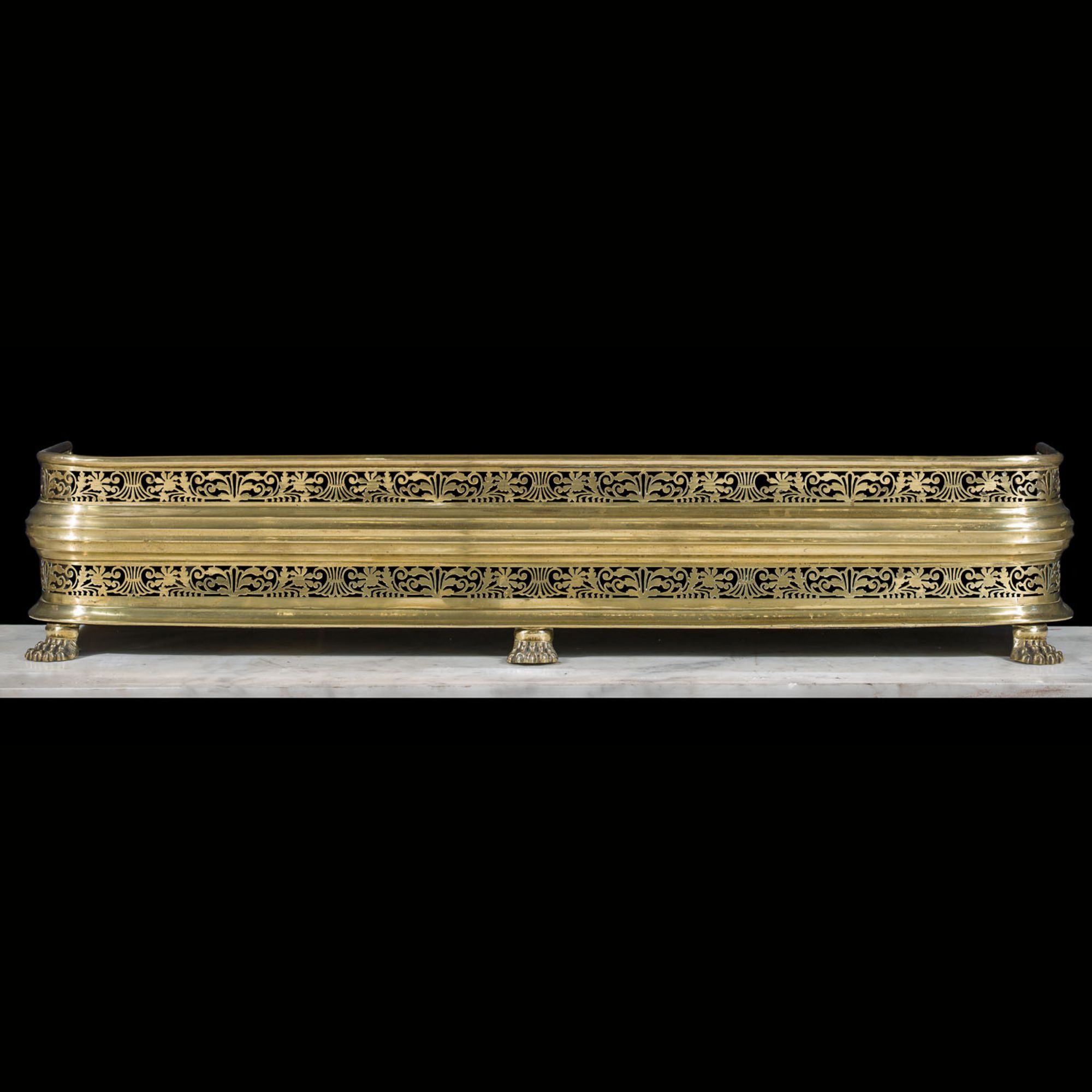 Early Victorian Brass Fender c.1840