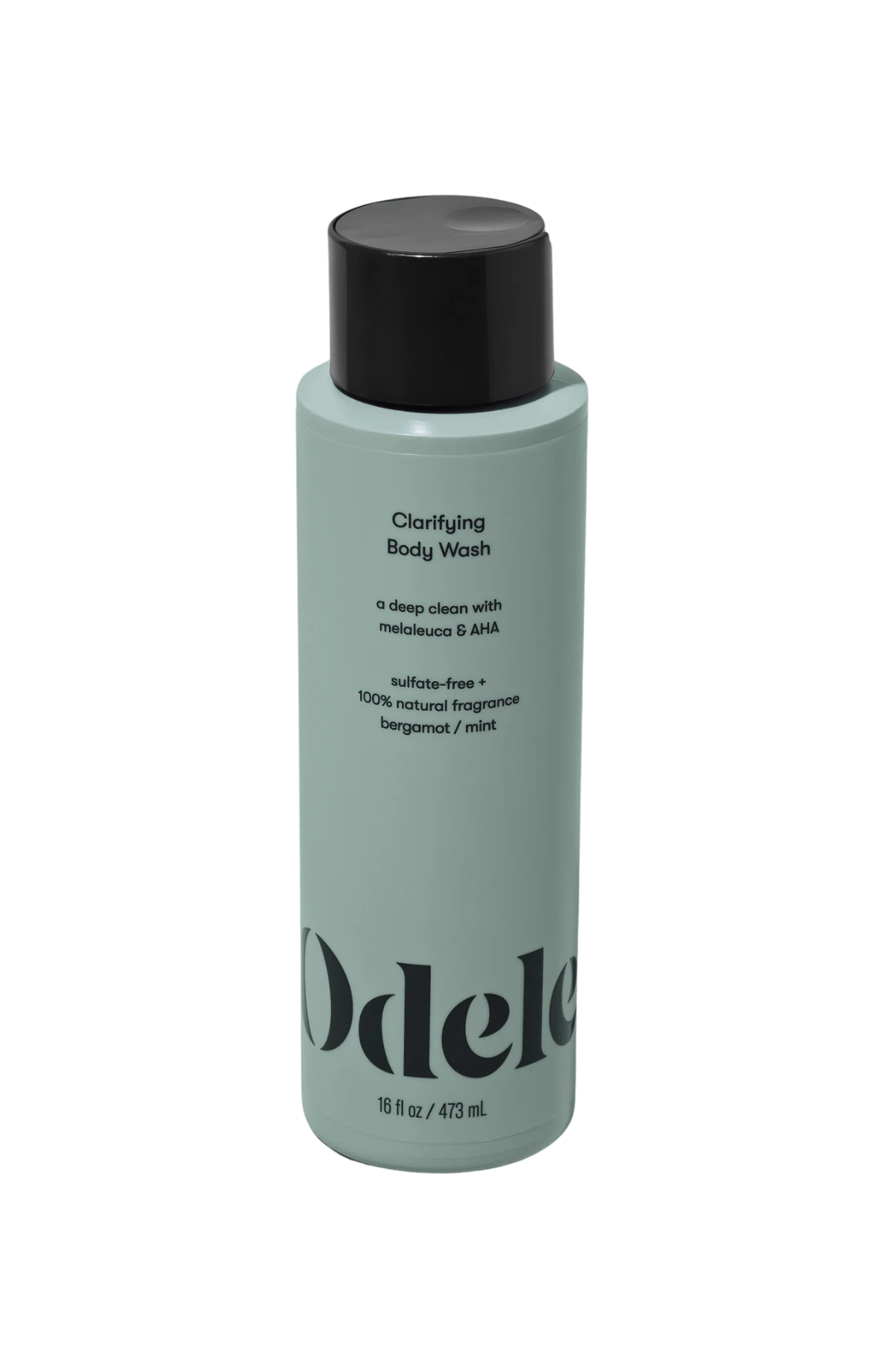 A bottle of Odele Clarifying Body Wash.