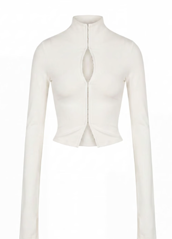 Wolf &amp;amp; Badger, Bad Decision Long Sleeve Top Off-White