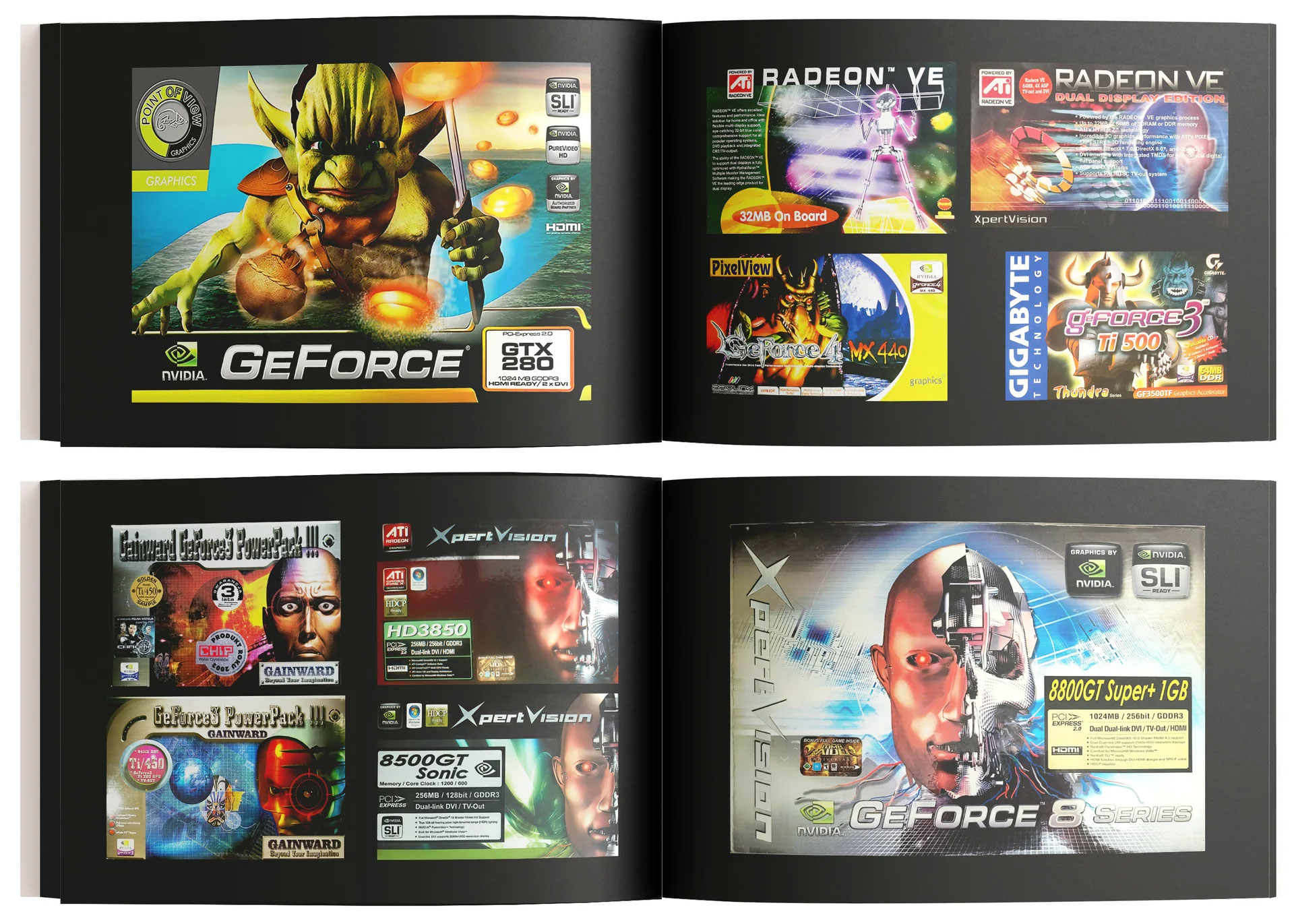 Overclocked. An Archive of Graphics Card Box Art