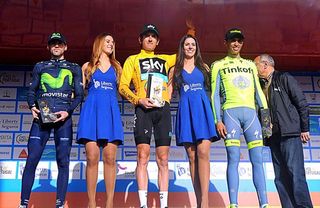 The 2016 Volta ao Algarve podium