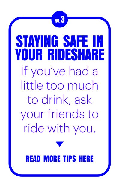 staying safe in your rideshare