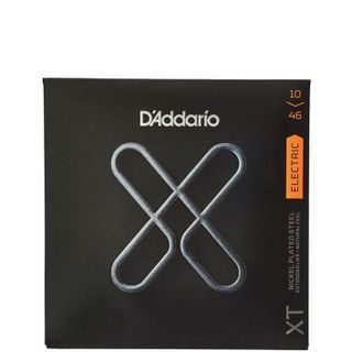 A pack of D’Addario XT electric guitar strings