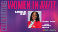 Kameesha Jones, Audio Visual Project Manager for the Student Center at Florida International University the Biscayne Bay Campus