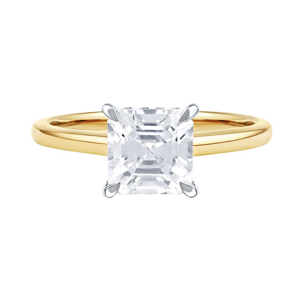Harlow Lab Grown Diamond Engagement Ring in 14K Yellow Gold