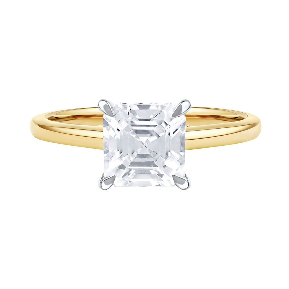 Harlow Lab Grown Diamond Engagement Ring in 14K Yellow Gold 