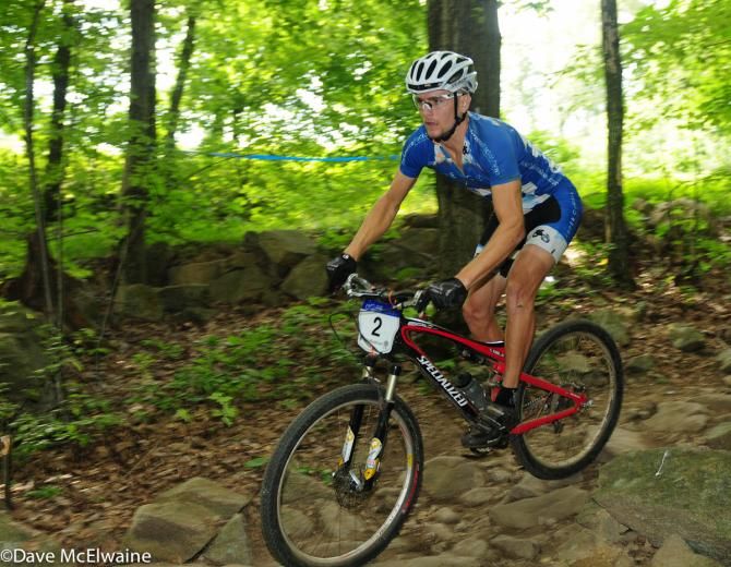 Victor Alber (Gearlink) racing to a sixth place finish