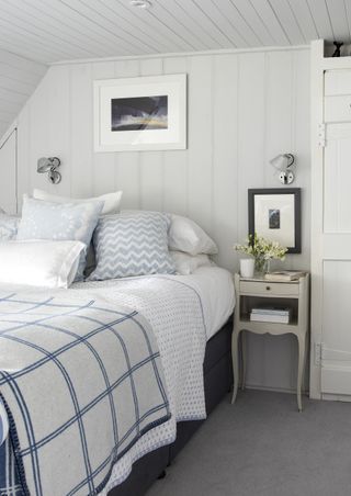 bedroom in Penny Kennedy's Highland cottage from Period Living