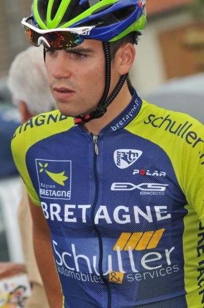 Johan Le Bon (Fra) Bretagne - Schuller before the start.