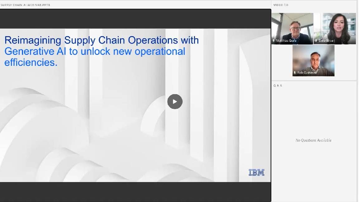 Reimagine supply chain ops with generative AI to unlock new operational efficiencies