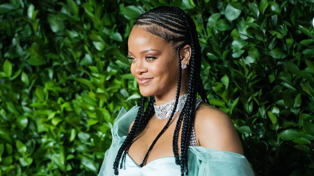 Rihanna&#039;s fragrances have been selling fast, here the singer is seen arriving at The Fashion Awards 2019 held at Royal Albert Hall on December 02, 2019 in London, England