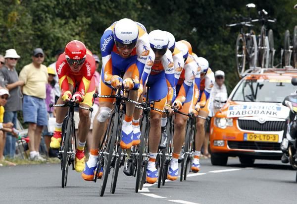 Rabobank finished in 25 minutes flat